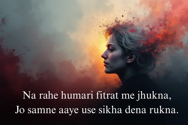 attitude shayari in hindi for girls 2025